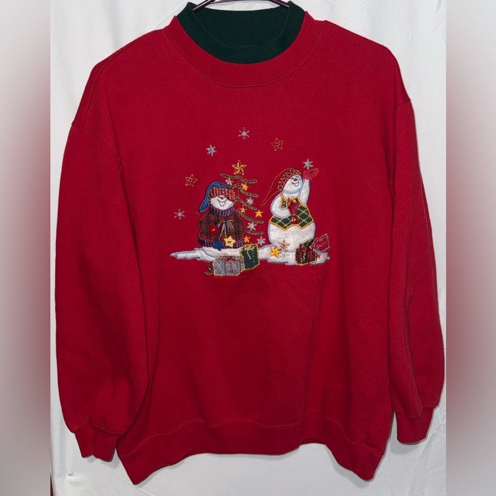 Vintage Bobbie Brooks Christmas Sweatshirt (Medium)